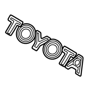 Toyota 75441-12770 Nameplate
