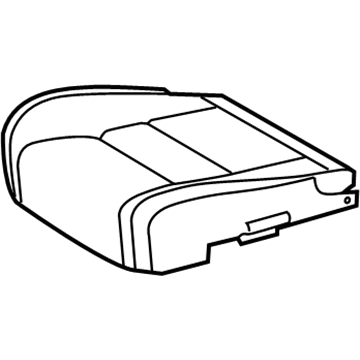 Toyota 71072-60A91-B1 Front Seat Cushion Cover, Left(For Separate Type)