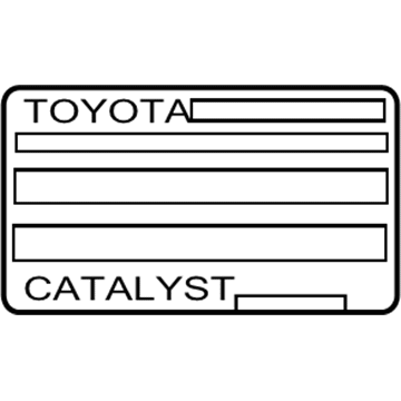 Toyota 11298-28530 Emission Label