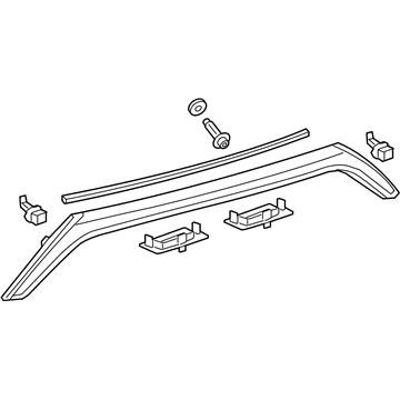 Toyota 76801-06A81 License Molding