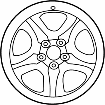 Toyota 42611-0R090 Wheel, Steel
