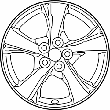 Toyota 42611-12C10 Wheel, Alloy