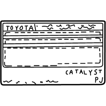 Toyota 11298-20150 Plate, Emission Control Information