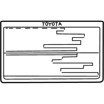 Toyota 42661-06340 Tire Info Label