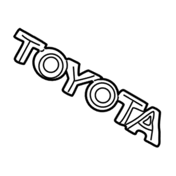 Toyota 75447-33040 Nameplate