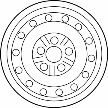 Toyota 42611-33290 Wheel, Disc