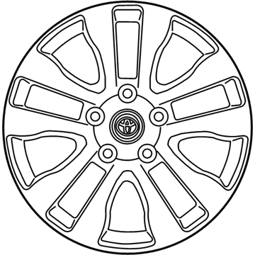 Toyota 42611-0C120 Wheel, Alloy
