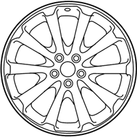 OEM Toyota Venza Wheel, Alloy - 42611-0T020
