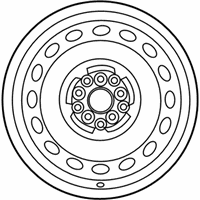 OEM Toyota Corolla Wheel, Steel - 42611-02Q50