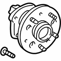 OEM Toyota Sienna Rear Axle Bearing And Hub Assembly, Right - 42450-08010