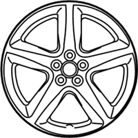 OEM Toyota Matrix Wheel, Alloy - 42611-21140
