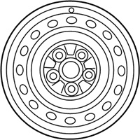 OEM Toyota Matrix Wheel, Steel - 42611-02A30