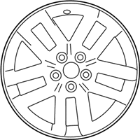 OEM Toyota Highlander Wheel, Alloy - 42611-0E180