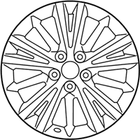 OEM Toyota Corolla Wheel, Alloy - 42611-02F70