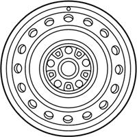 OEM Toyota Corolla Wheel, Steel - 42611-02A00