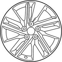 OEM Toyota Corolla Wheel, Alloy - 42611-02J20