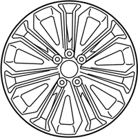 OEM Toyota Corolla Wheel, Alloy - 42611-02G31