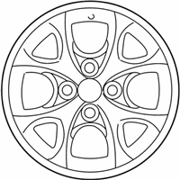 OEM Toyota Echo Wheel, Alloy - 42611-52590