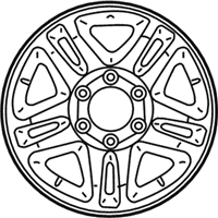 OEM Toyota Sequoia Wheel, Alloy - 42611-AF120