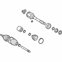 OEM Toyota Venza Axle Assembly - 43410-0T020