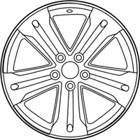 OEM Toyota Highlander Wheel, Alloy - 42611-0E160