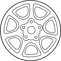 OEM Toyota Solara Wheel, Alloy - 42611-AA040