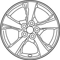 OEM Toyota Corolla Wheel, Alloy - 42611-12C10