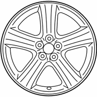 OEM Toyota Corolla Wheel, Alloy - 42611-02A20