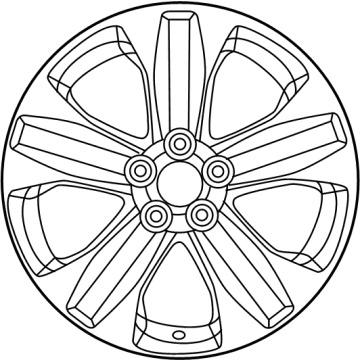OEM Toyota Highlander Wheel, Alloy - 42611-0E530