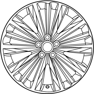 OEM Toyota Highlander Wheel, Alloy - 4261A-0E140
