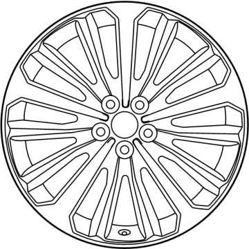 OEM Toyota Highlander Wheel, Alloy - 42611-0E540