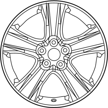 OEM Toyota Highlander Wheel, Alloy - 42611-0E510