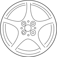OEM Toyota MR2 Spyder Wheel, Alloy - 42611-17390