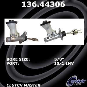 Centric Premium Clutch Master Cylinder for Toyota Pickup - 136.44306