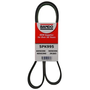 BANDO Rib Ace™ V-Ribbed Serpentine Belt for Toyota Celica - 5PK995