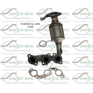 Davico Exhaust Manifold with Integrated Catalytic Converter for Toyota Sienna - 17108