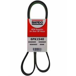 BANDO Rib Ace™ V-Ribbed Serpentine Belt for Toyota Matrix - 6PK1540
