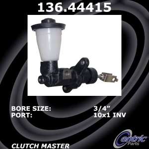 Centric Premium Clutch Master Cylinder for Toyota Land Cruiser - 136.44415