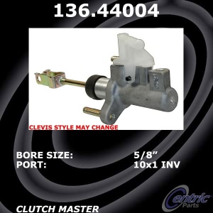 Centric Premium Clutch Master Cylinder for Toyota Corolla - 136.44004