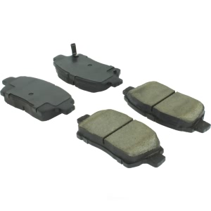 Centric Posi Quiet™ Extended Wear Semi-Metallic Front Disc Brake Pads for Toyota MR2 Spyder - 106.08220