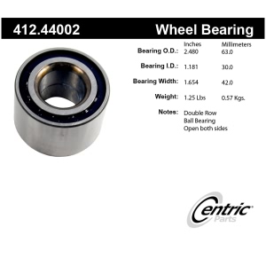Centric Premium™ Wheel Bearing for Toyota MR2 - 412.44002
