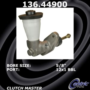 Centric Premium Clutch Master Cylinder for Toyota MR2 - 136.44900