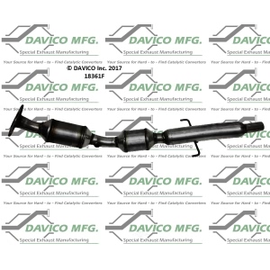 Davico Direct Fit Catalytic Converter and Pipe Assembly for Toyota Yaris - 183615