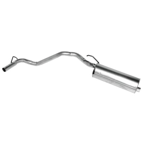 Walker Quiet Flow Stainless Steel Round Aluminized Exhaust Muffler And Pipe Assembly for Toyota Tacoma - 47741