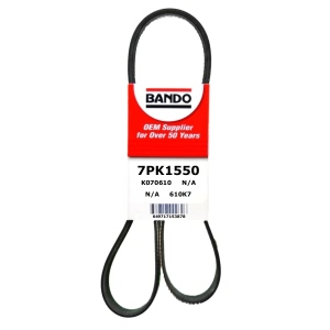 BANDO Rib Ace™ V-Ribbed Serpentine Belt for Toyota Sienna - 7PK1550