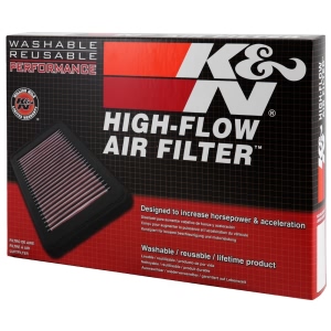 K&N 33 Series Panel Red Air Filter （12.5" L x 9.188" W x 1.75" H) for Toyota 4Runner - 33-2438