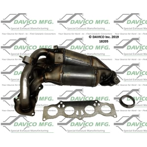 Davico Exhaust Manifold with Integrated Catalytic Converter for Toyota RAV4 - 18205