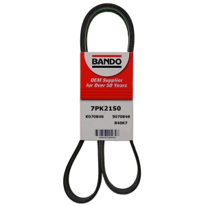 BANDO Rib Ace™ V-Ribbed OEM Quality Serpentine Belt for Toyota FJ Cruiser - 7PK2150