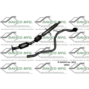 Davico Direct Fit Catalytic Converter and Pipe Assembly for Toyota Yaris - 18361