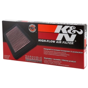 K&N 33 Series Panel Red Air Filter （14.063" L x 6.563" W x 1.563" H) for Toyota Tacoma - 33-2281